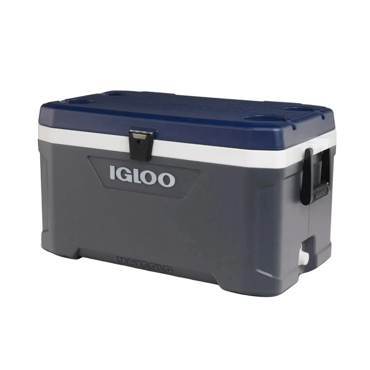 Igloo MaxCold Latitude 70 qt Cooler - Gray/Blue - Image 3