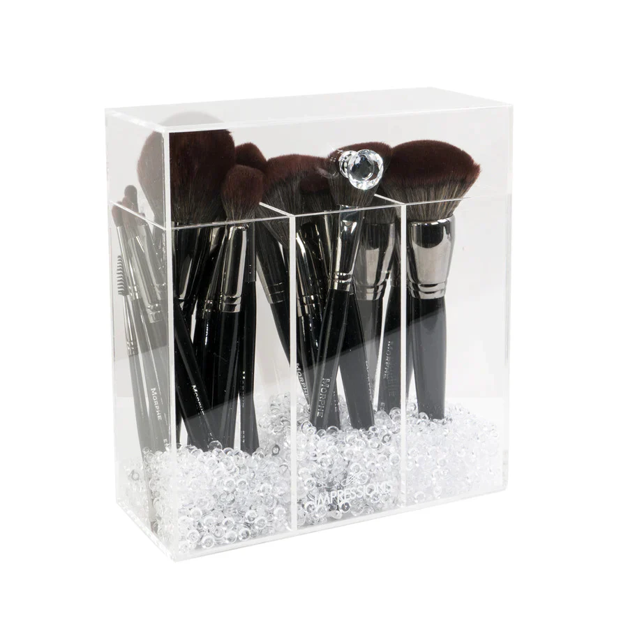 Impressions Diamond Collection Acrylic Makeup Brush Holder - Image 2