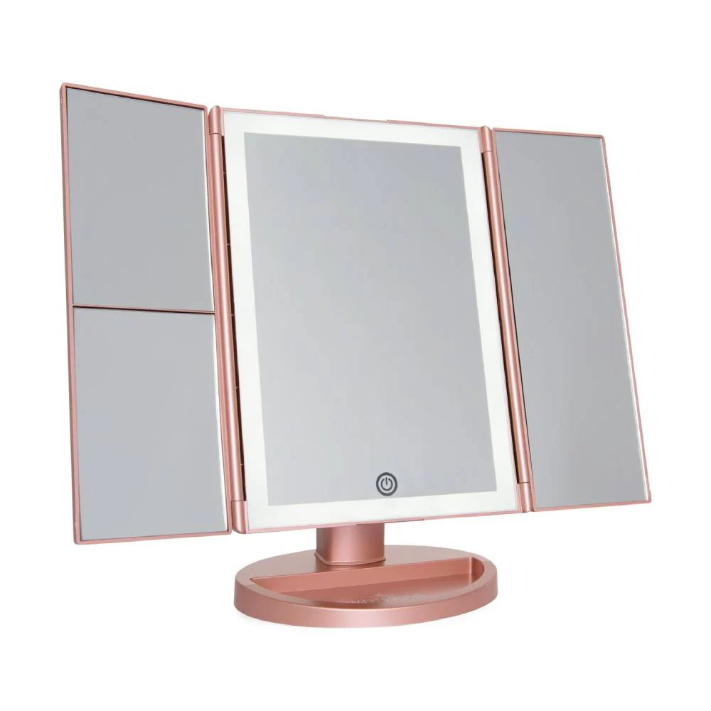 Impressions Vanity Trifold Makeup Mirror with LED Light - Image 7
