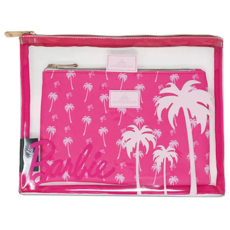 Impressions Vanity Barbie Malibu Slim Cosmetic Pouch Set - Image 2