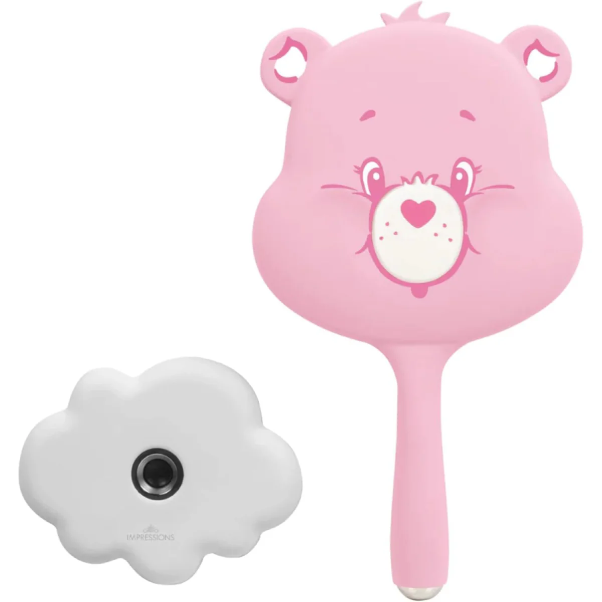 Impressions Vanity Care Bears Cheer LED Handheld Mirror with Detachable Standing Base - Pink - Image 3