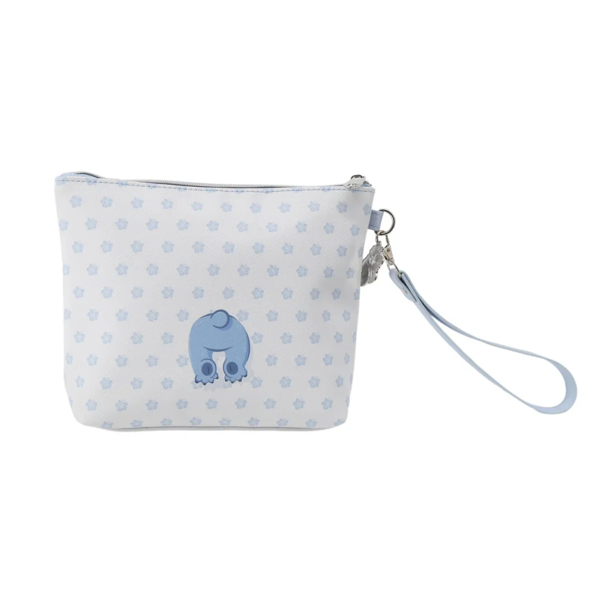 Impressions Vanity Stitch Cosmetic Pouch with Detachable Wristlet Strap - Blue - Image 3