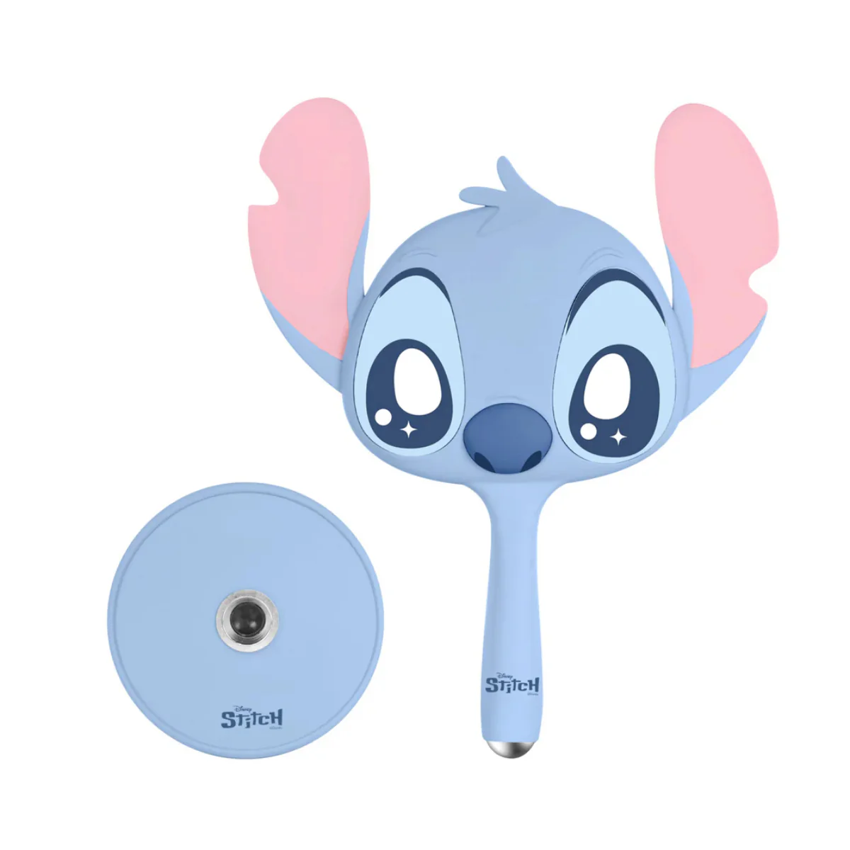 Impressions Vanity Stitch Ohana LED Handheld Mirror with Magnetic Ball Standing Base - Blue - Image 5