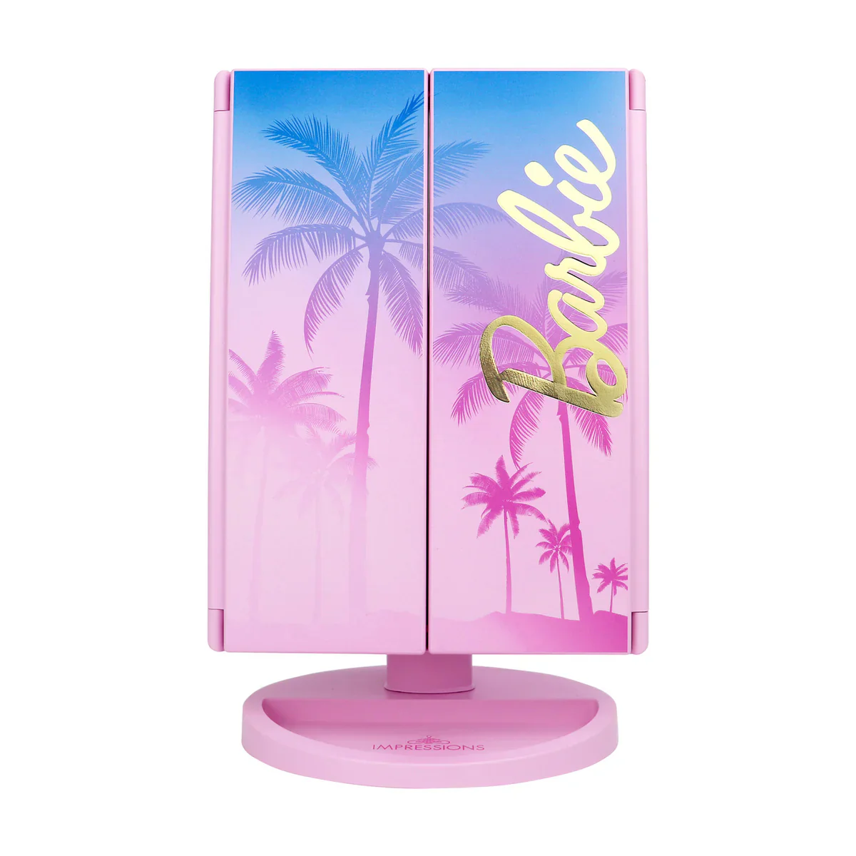 Impressions Vanity Trifold LED Makeup Mirror with Magnification - Tri-Tone - Image 2