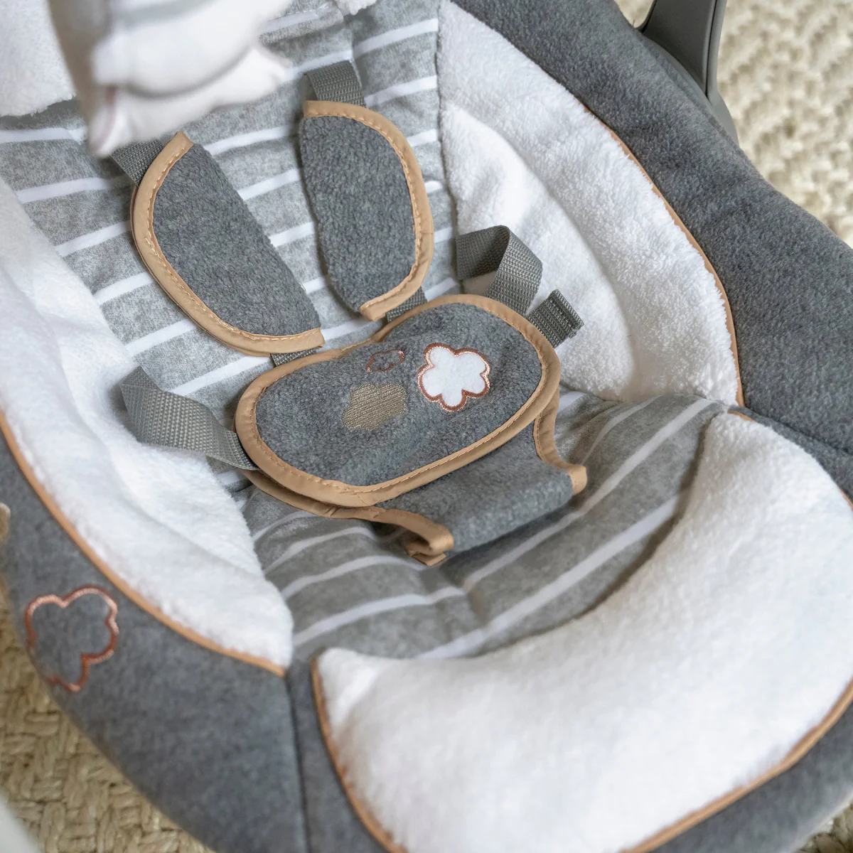 Ingenuity Boutique Collection Deluxe Swing 'n Go Portable Baby Swing - Bella Teddy - Image 7