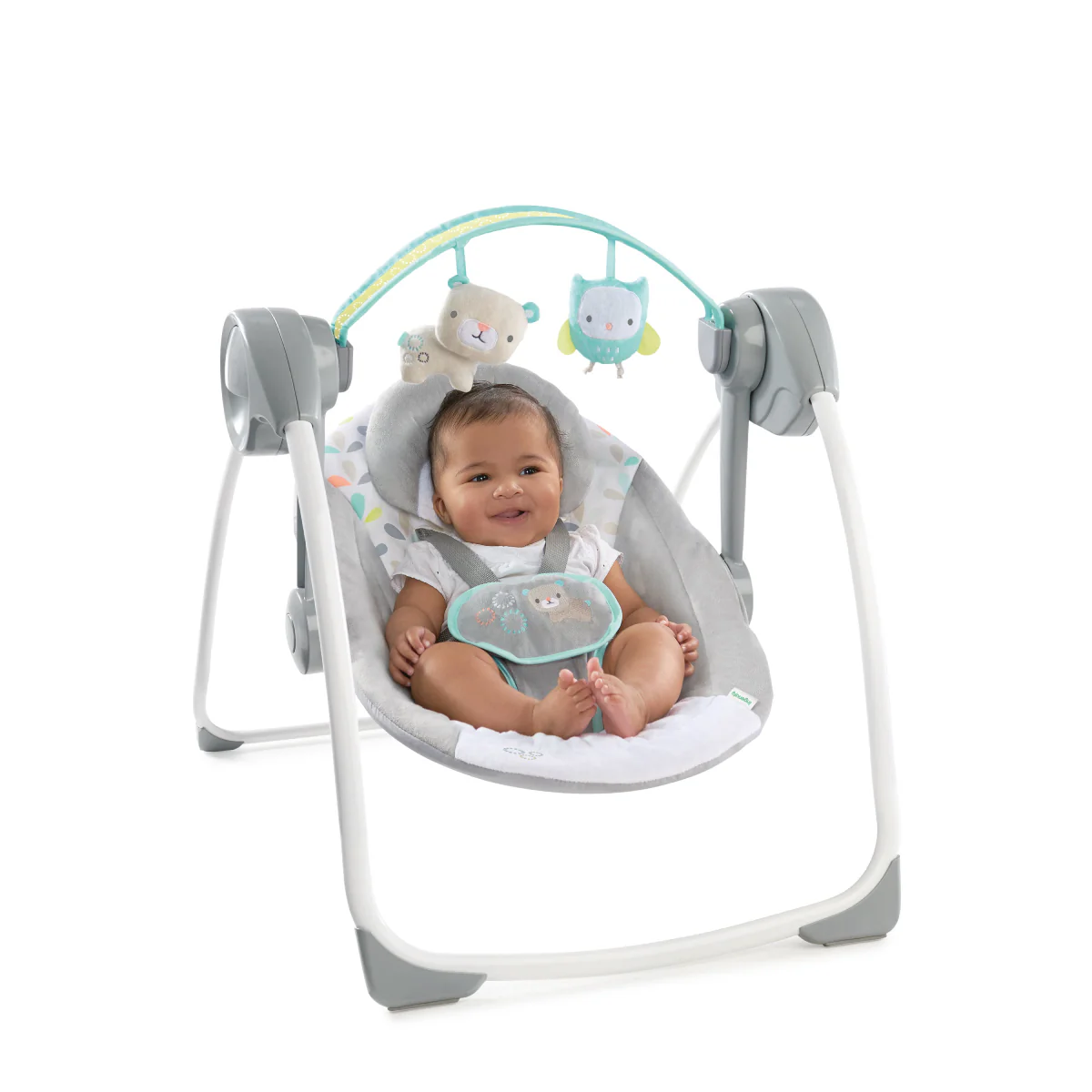 Ingenuity Comfort 2 Go Compact Portable Baby Swing - Fanciful Forest - Image 4