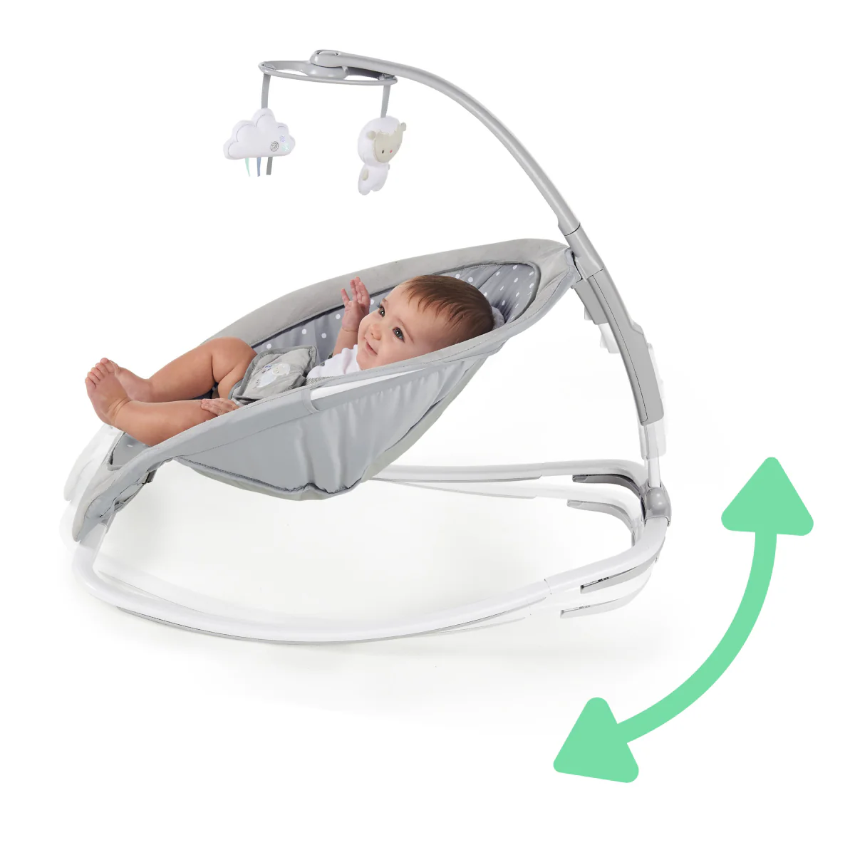 Ingenuity Rocker and Baby Bouncer Seat - Cuddle Lamb - Image 7