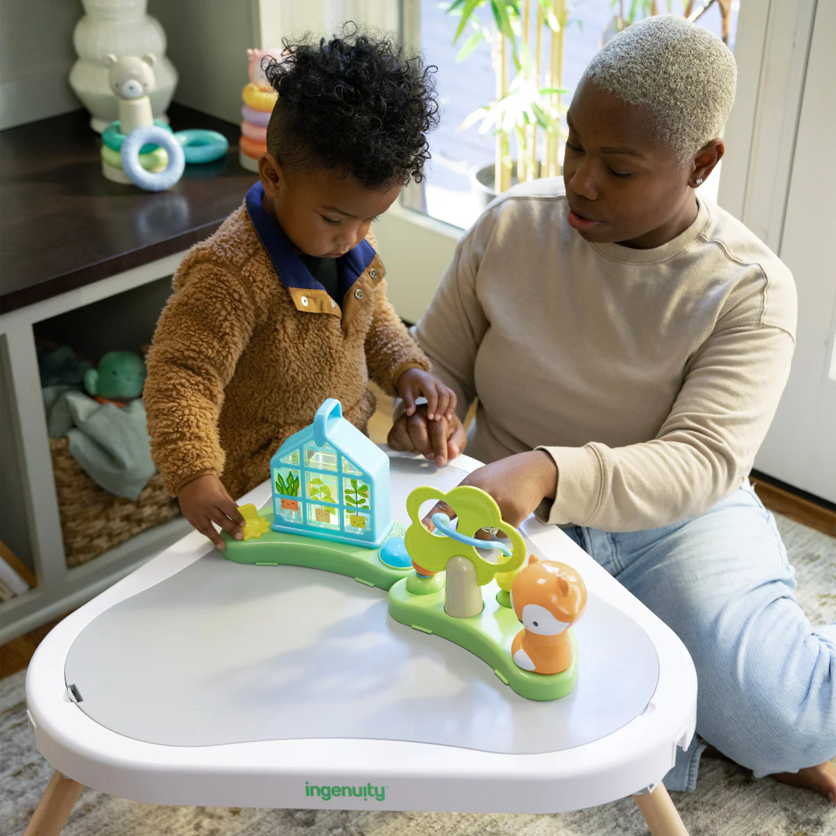 Ingenuity Tummy-to-Toes 6-in-1 Milestone Center Play Mat - Gray - Image 11