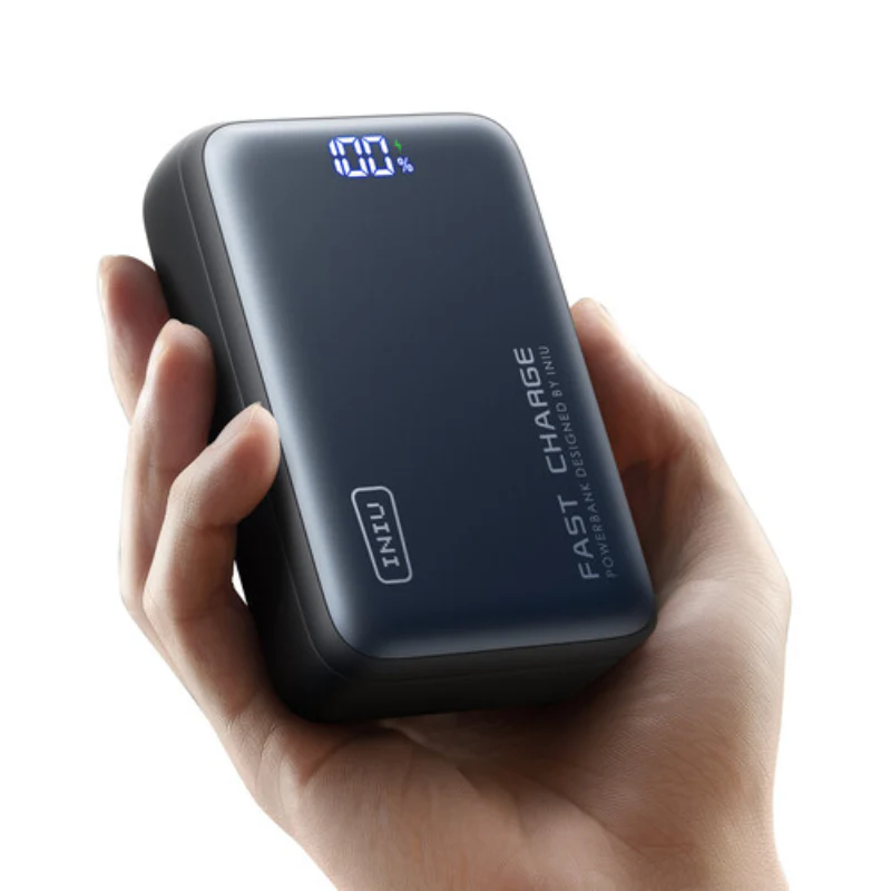 INIU P63-P1 Leopard Power 25000mAh 100W Portable Power Bank with LED Display - Blue/Black - Image 3