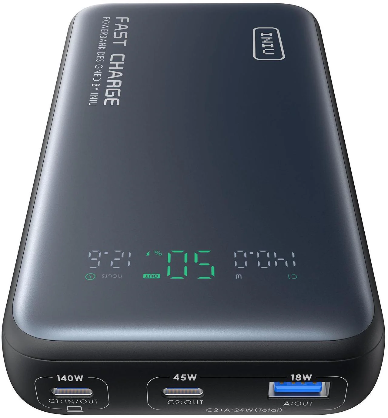 INIU P64-P1 Leopard Power 140 USB-C Power Bank with LED Display 25,000mAh
