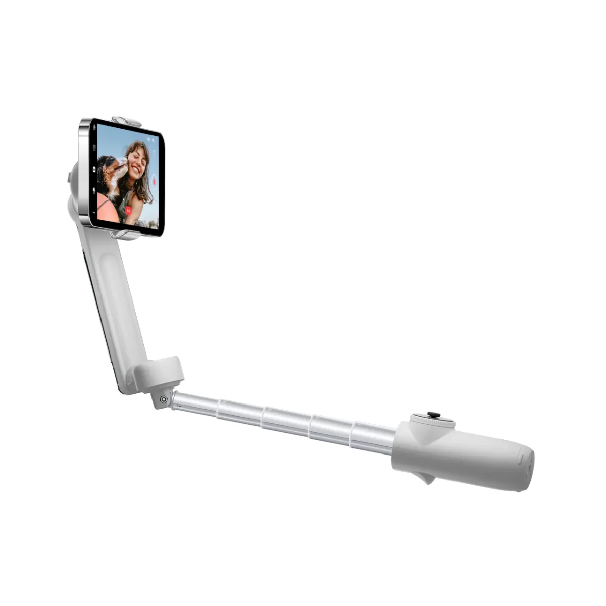 Insta360 Flow Standard 3-axis Gimbal Stabilizer with built-in Tripod - White - Image 4