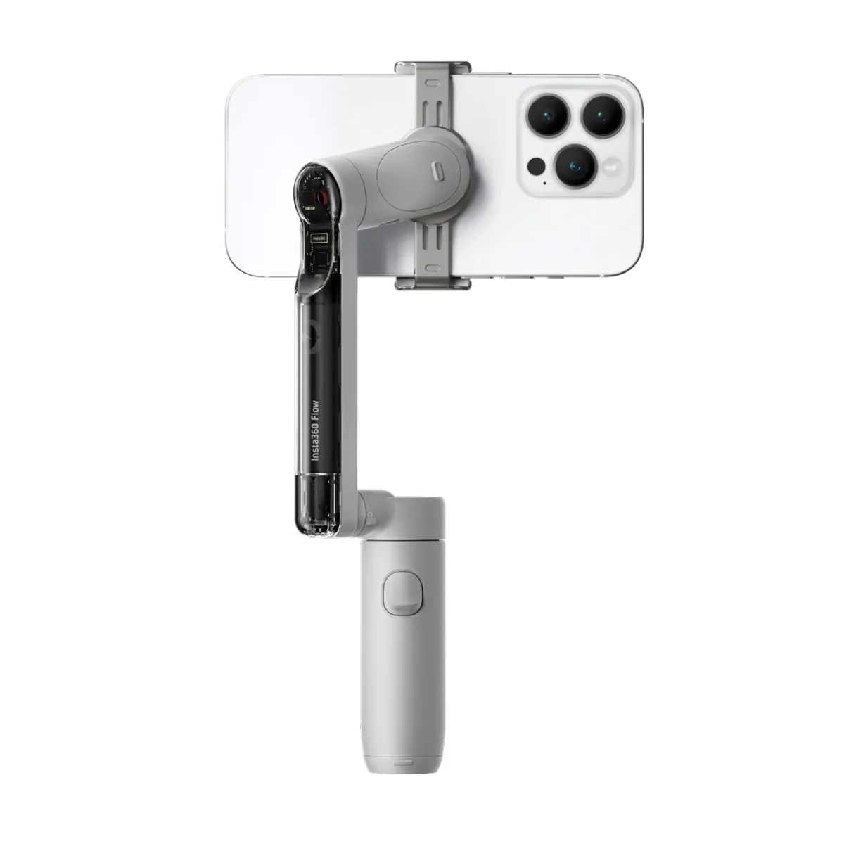 Insta360 Flow Standard 3-axis Gimbal Stabilizer with built-in Tripod - White - Image 5