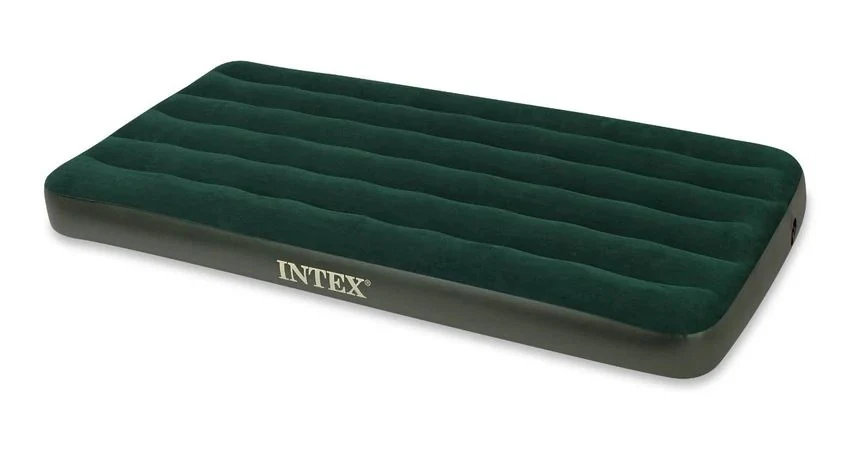Intex Prestige Downy Airbed Kit Twin with Hand Held Battery Pump