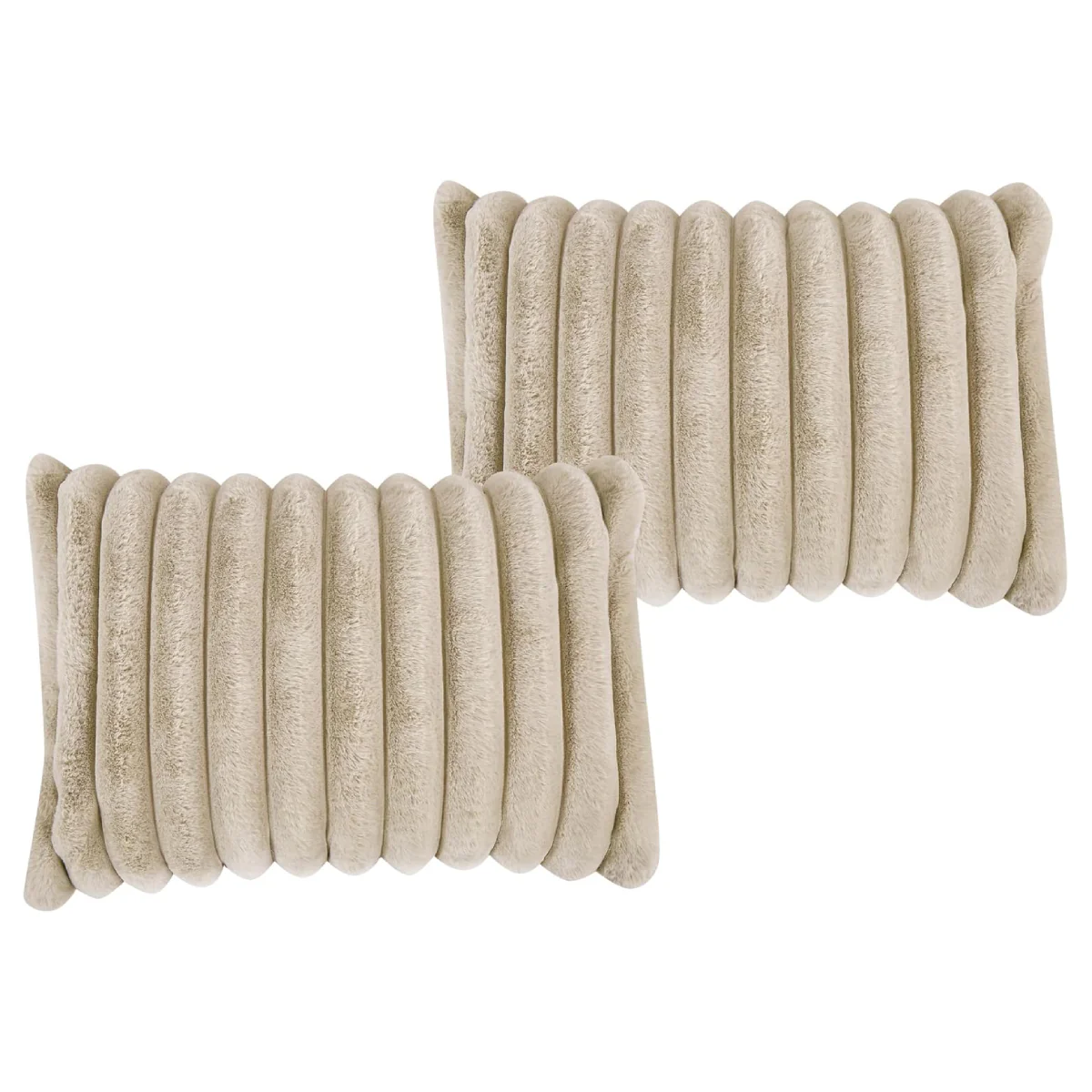 JABA Fluffy Comforter Set (4-Piece) - Brown - Image 10
