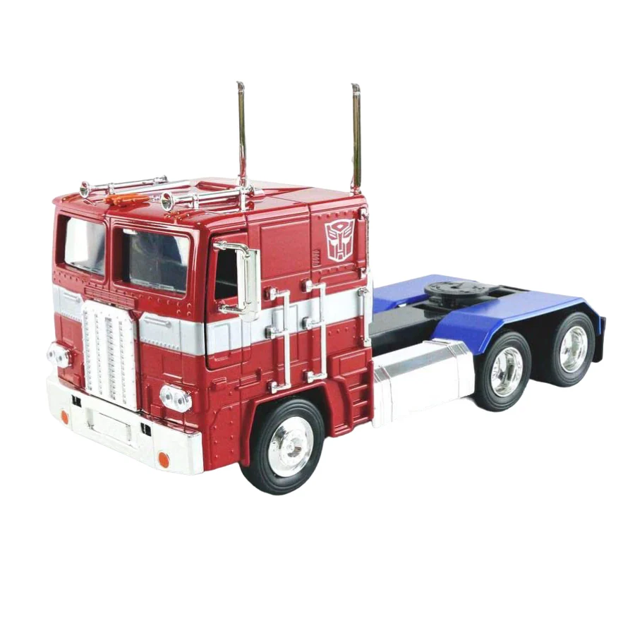 Jada Toys Transformers G1 Optimus Prime Truck with Robot Truck - Image 2