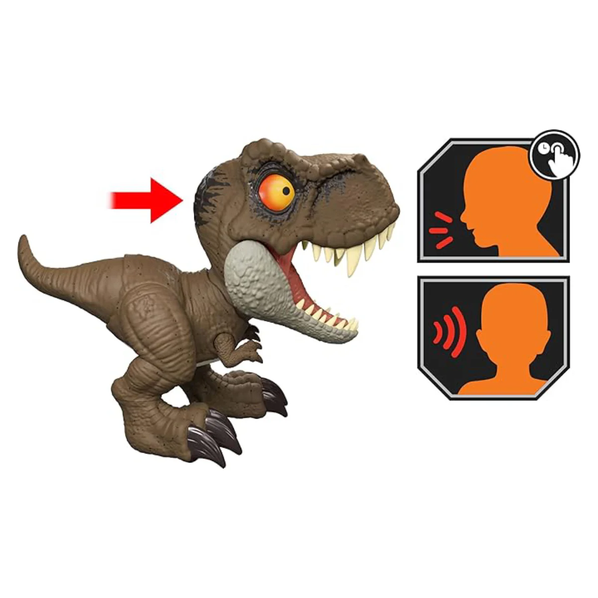 Jurassic World Roar Command Tyrannosaurus Rex Action Figure - Brown - Image 2