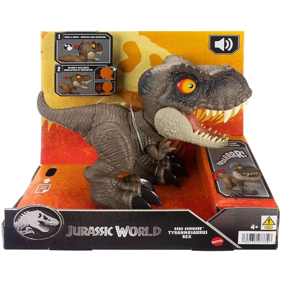Jurassic World Roar Command Tyrannosaurus Rex Action Figure - Brown - Image 5