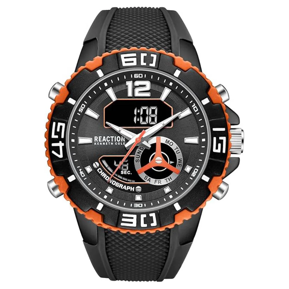 Kenneth Cole Reaction Men's 49mm Ana-Digi Strap Watch - Image 3