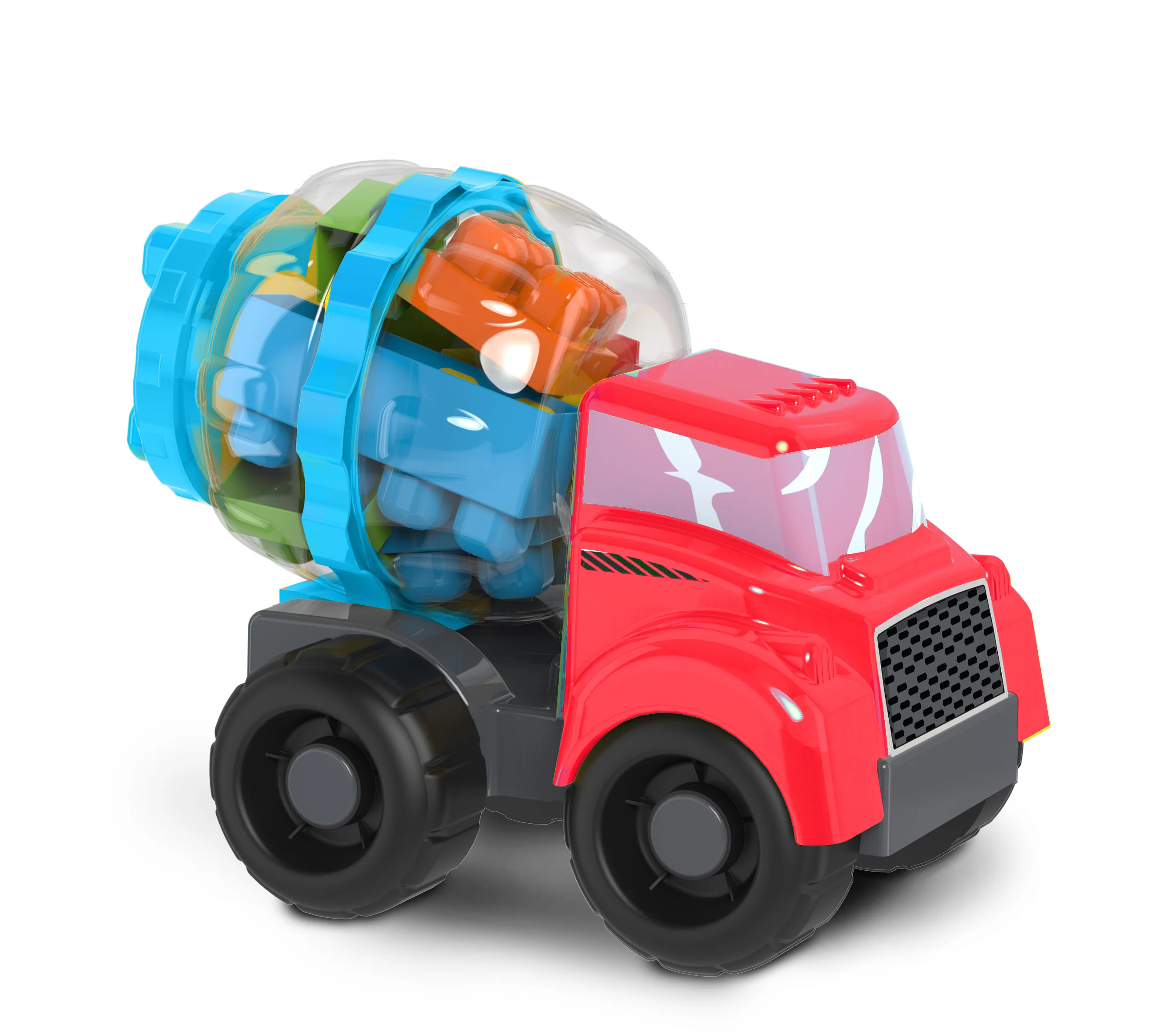 Kids@Work 10PC Building Blocks Cement Truck - Image 4