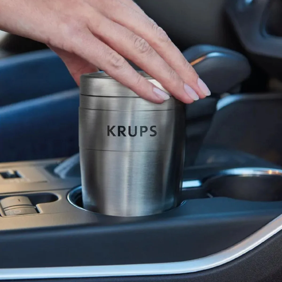 Krups Single Serve Brewer Drip Coffee Maker with Tumbler - Black/Stainless Steel - Image 6