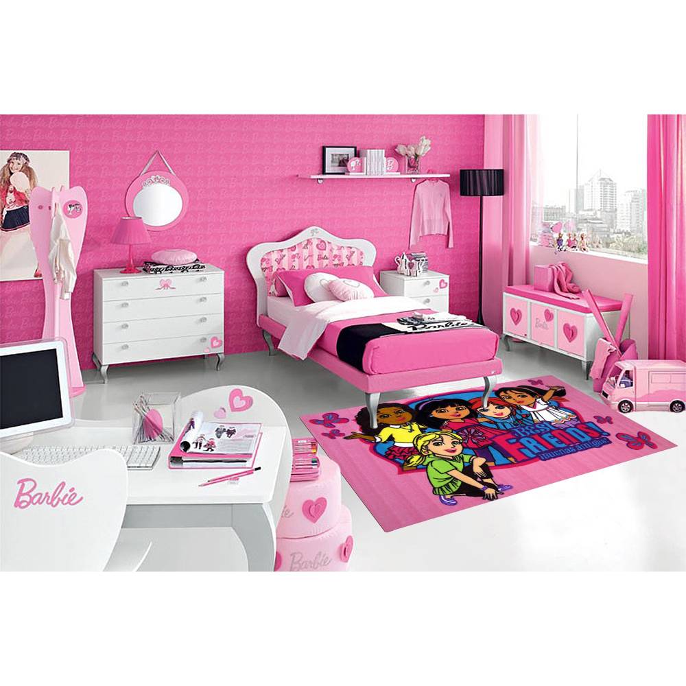 L.A Rugs Dora Best Friends Rectangular Area Rug - Pink - Image 4