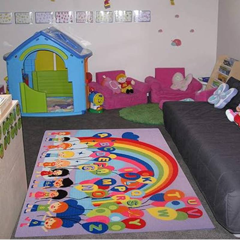 L.A Rugs Fun Time Educational Balloons Rectangular Area Rug - Image 4
