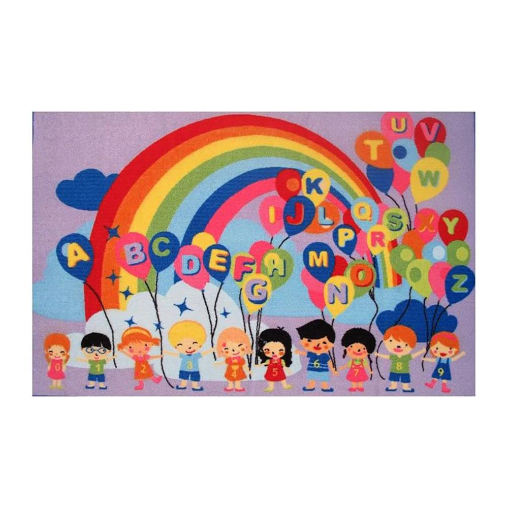 L.A Rugs Fun Time Educational Balloons Rectangular Area Rug - Image 5
