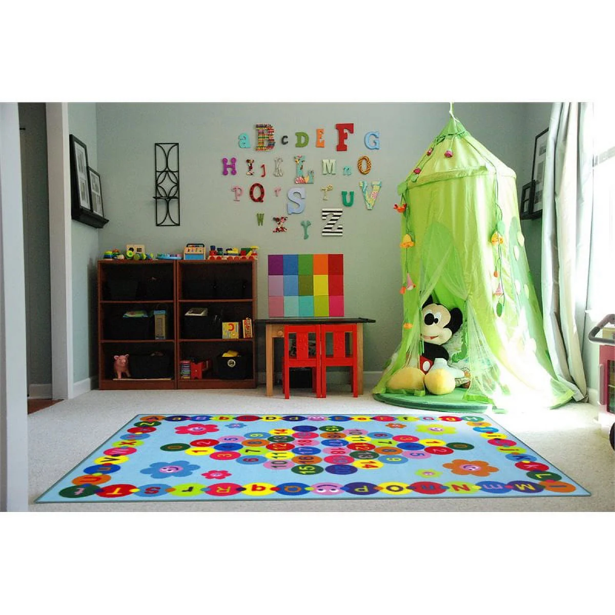 L.A Rugs Fun Time Happy Learning Rectangular Area Rug - Image 4