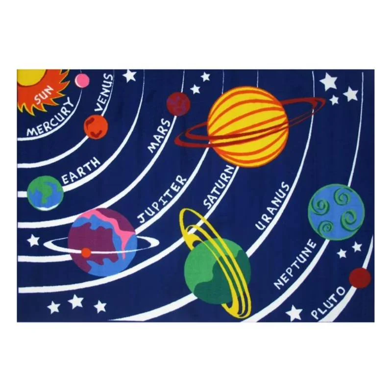 L.A Rugs Fun Time Solar System Rectangular Area Rug - Blue - Image 5