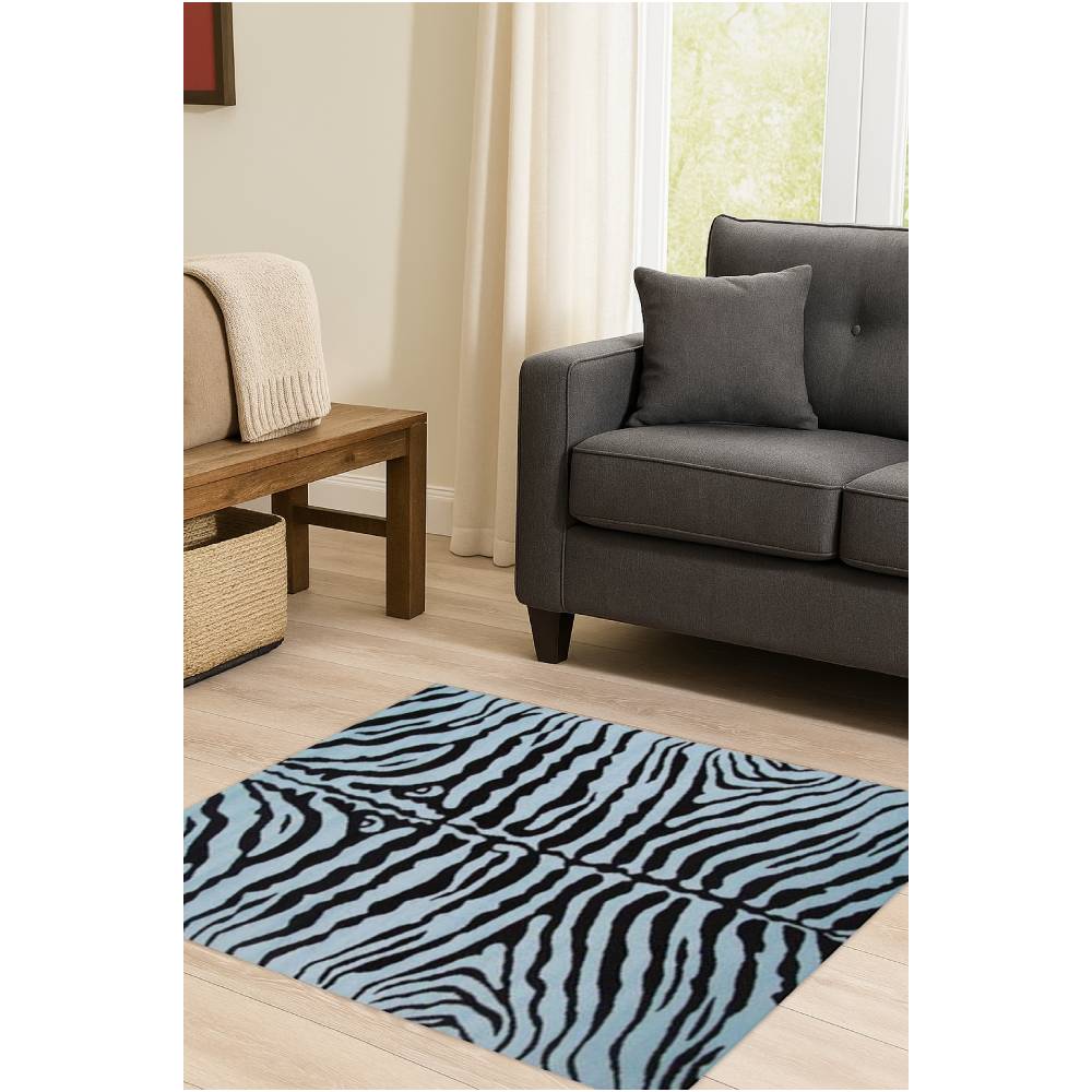 L.A Rugs Fun Time Zebra Skin Rectangular Area Rug - Image 14