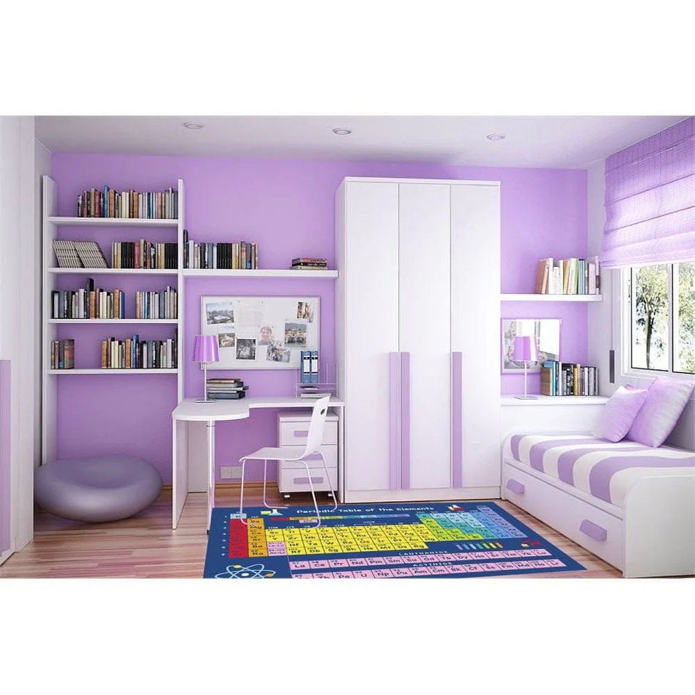 L.A Rugs Fun Time Table of Elements Rectangular Area Rug - Image 2