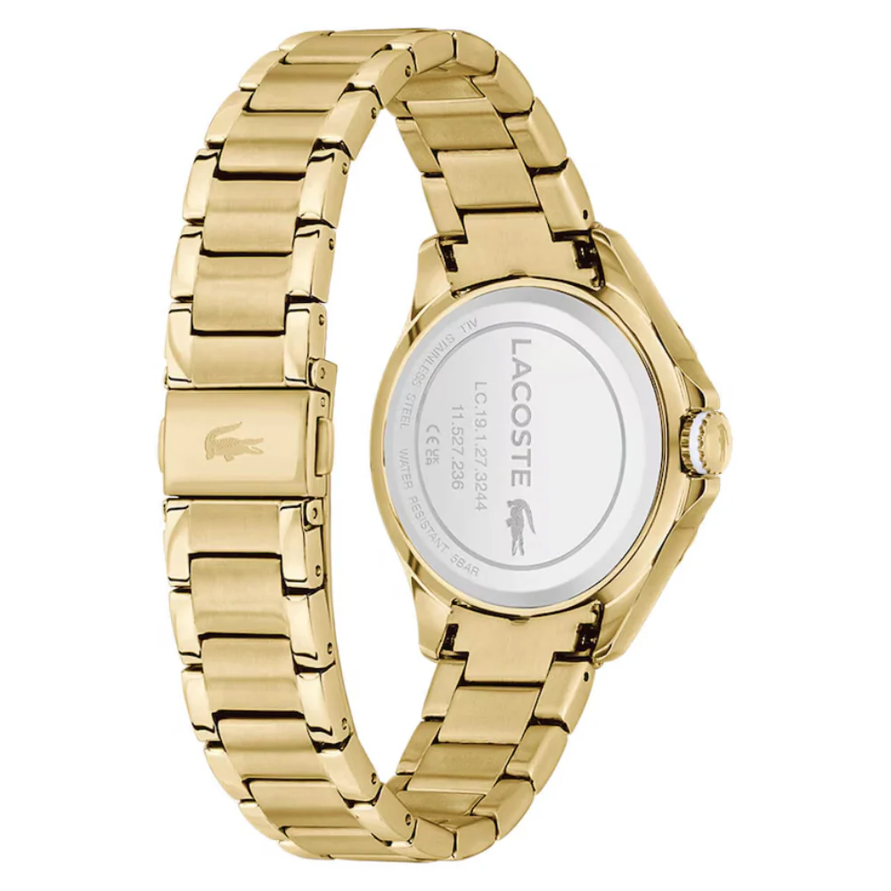 Lacoste Women's 38mm Santorini Bracelet Watch - Gold - Image 3