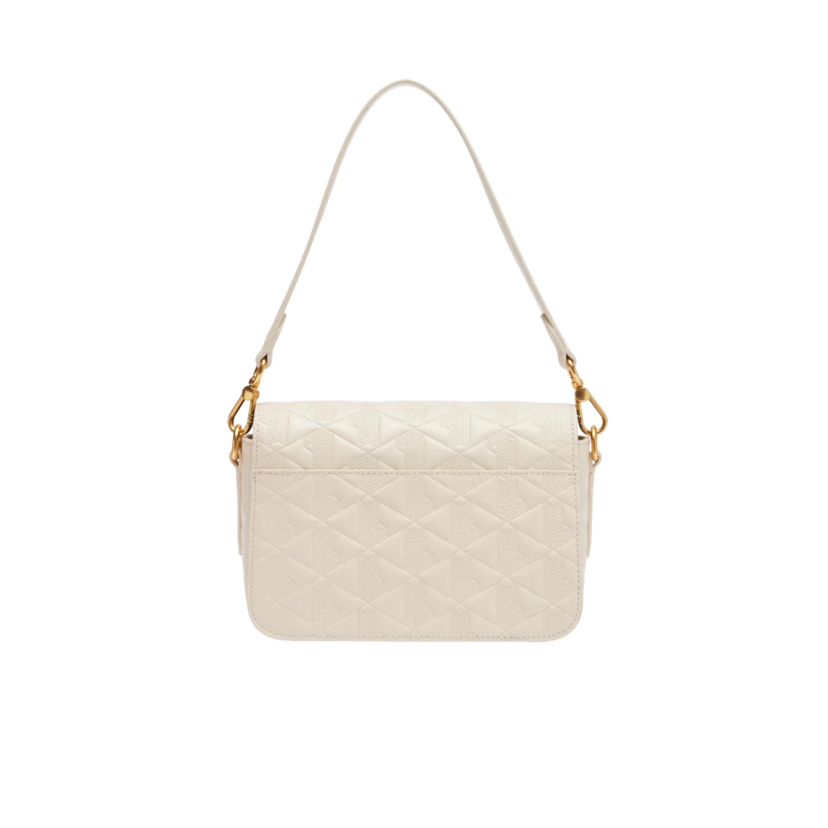 Lacoste Maheki Embossed Shoulder Bag - Bone White - Image 6