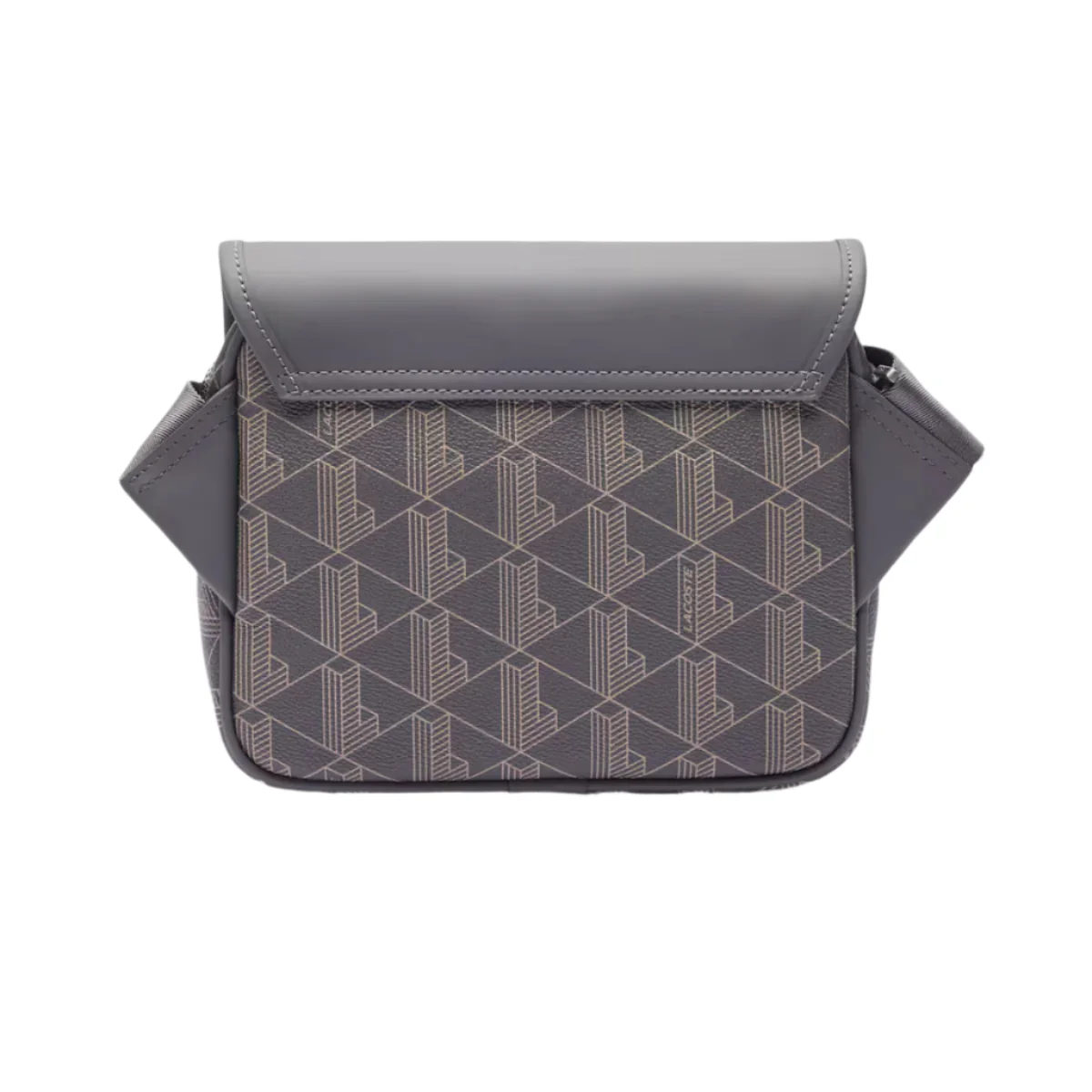 Lacoste Men's The Blend Clip Flap Satchel Bag with Adjustable Strap - Gray - Image 3