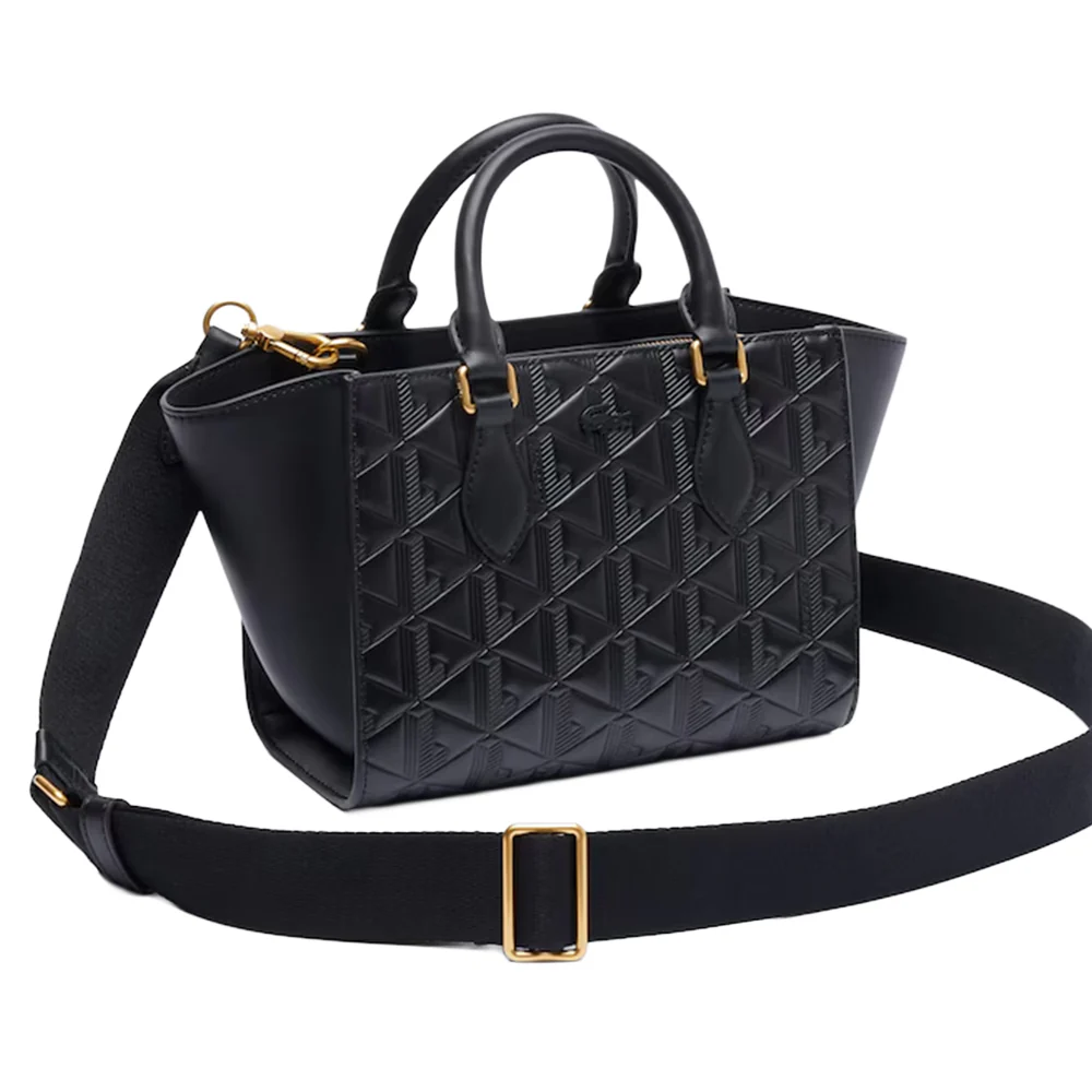 Lacoste Small Maheki Monogram Tote Bag