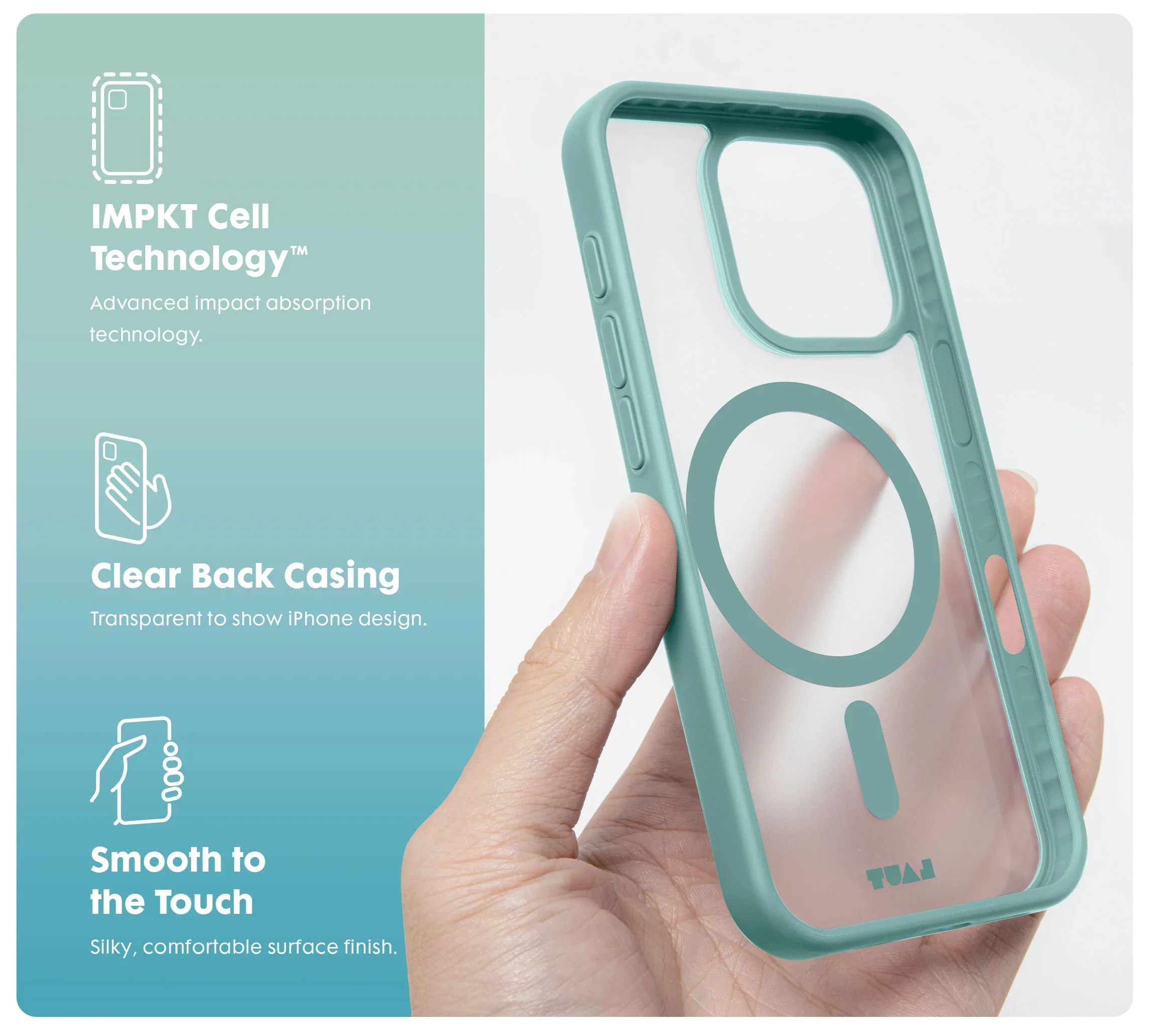 Laut Huex Protect Case for Apple iPhone 16 Pro Max - Silt Green - Image 4