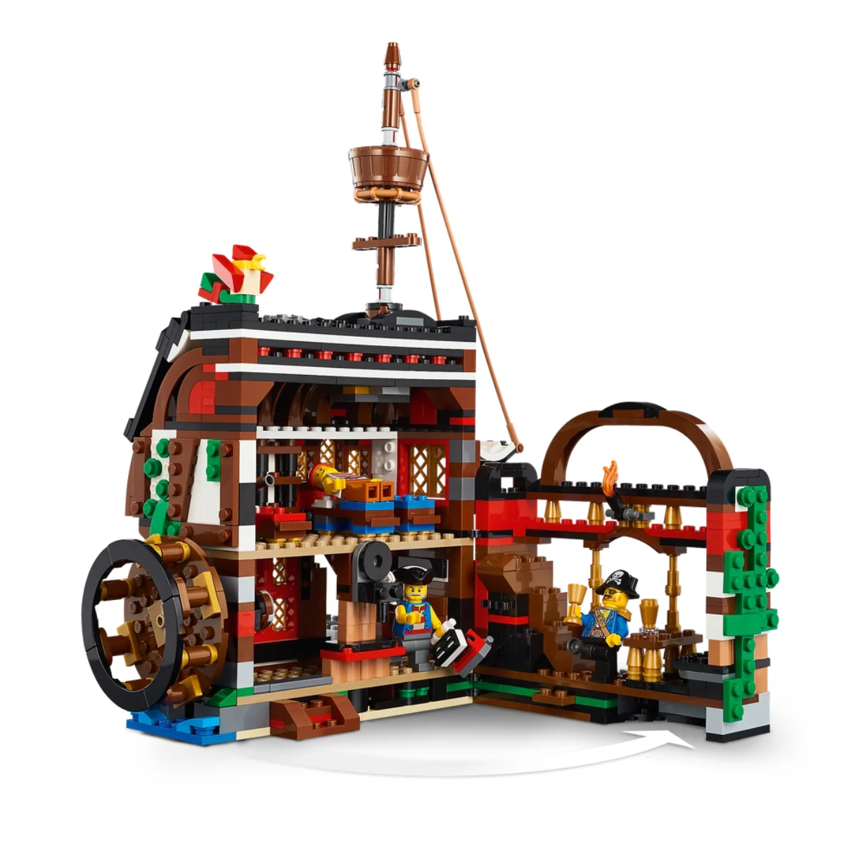 LEGO Creator 3-in-1 Pirate Ship Building Toy Set (1260-Pieces) - Image 6