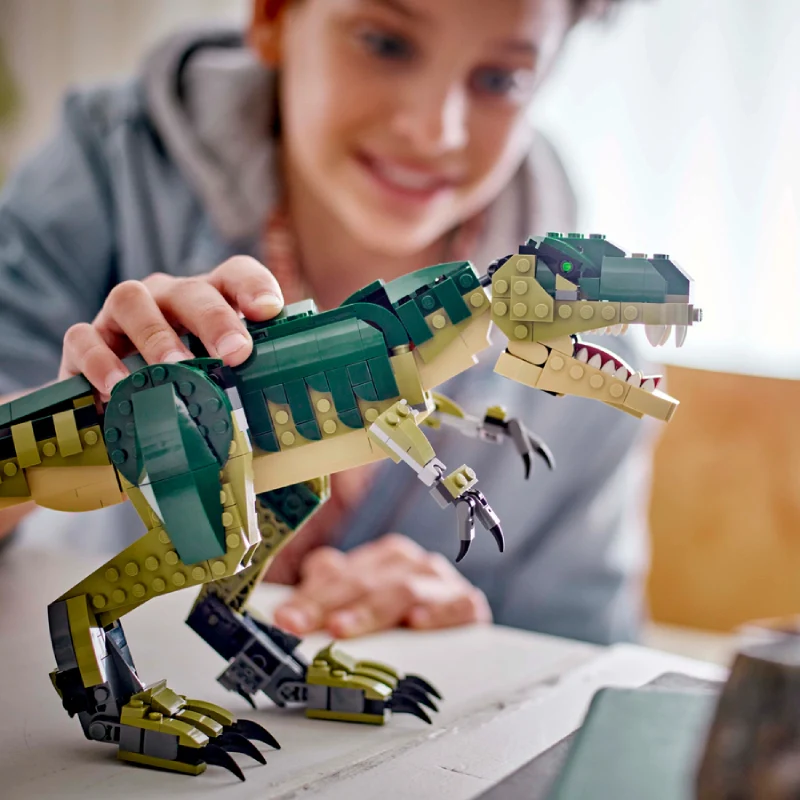 LEGO Creator 3-in-1 T. rex Dinosaur Building Toy Set (626-Pieces) - Image 9