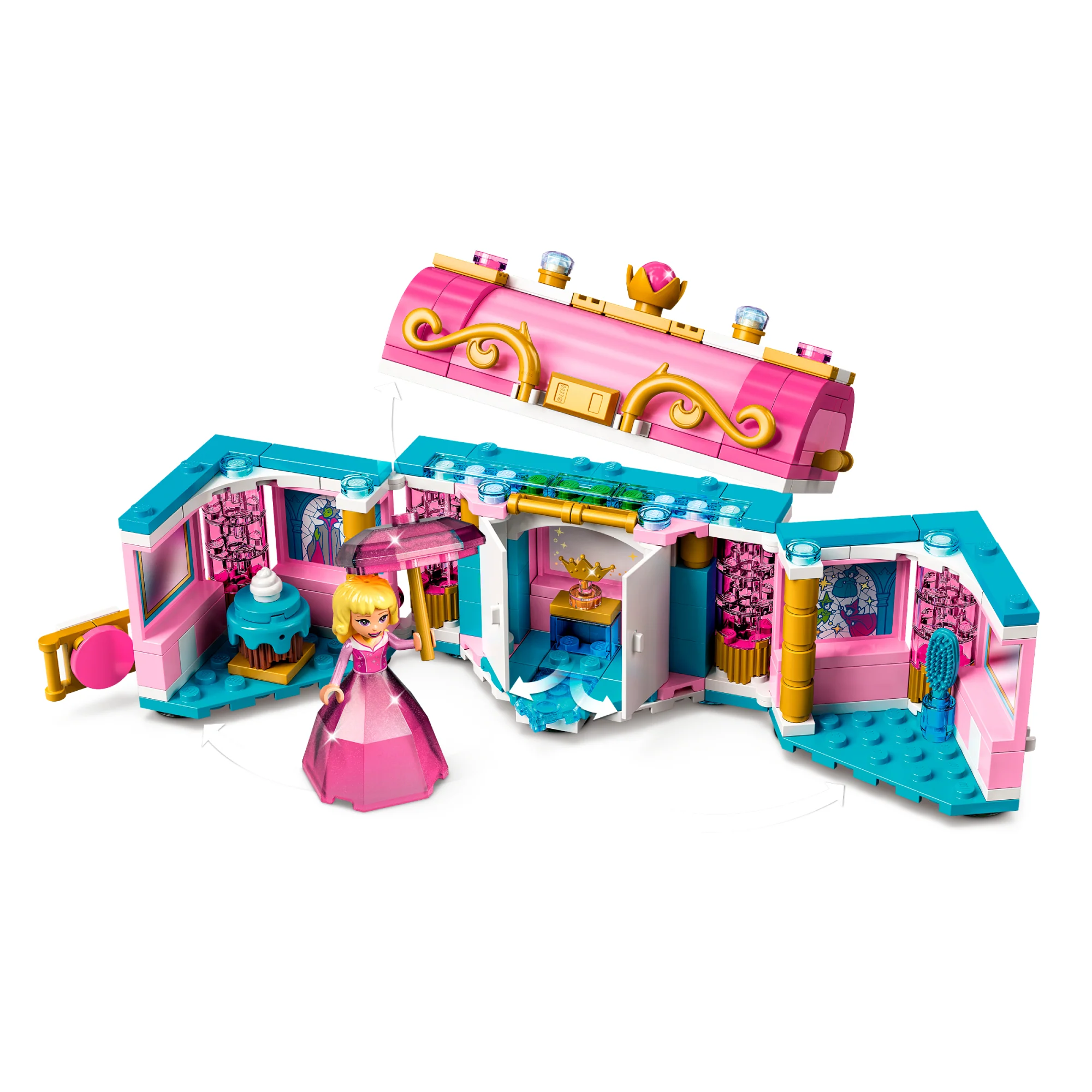 LEGO Disney Aurora, Merida and Tiana's Enchanted Creations Building Toy Set (558-Pieces) - Image 3