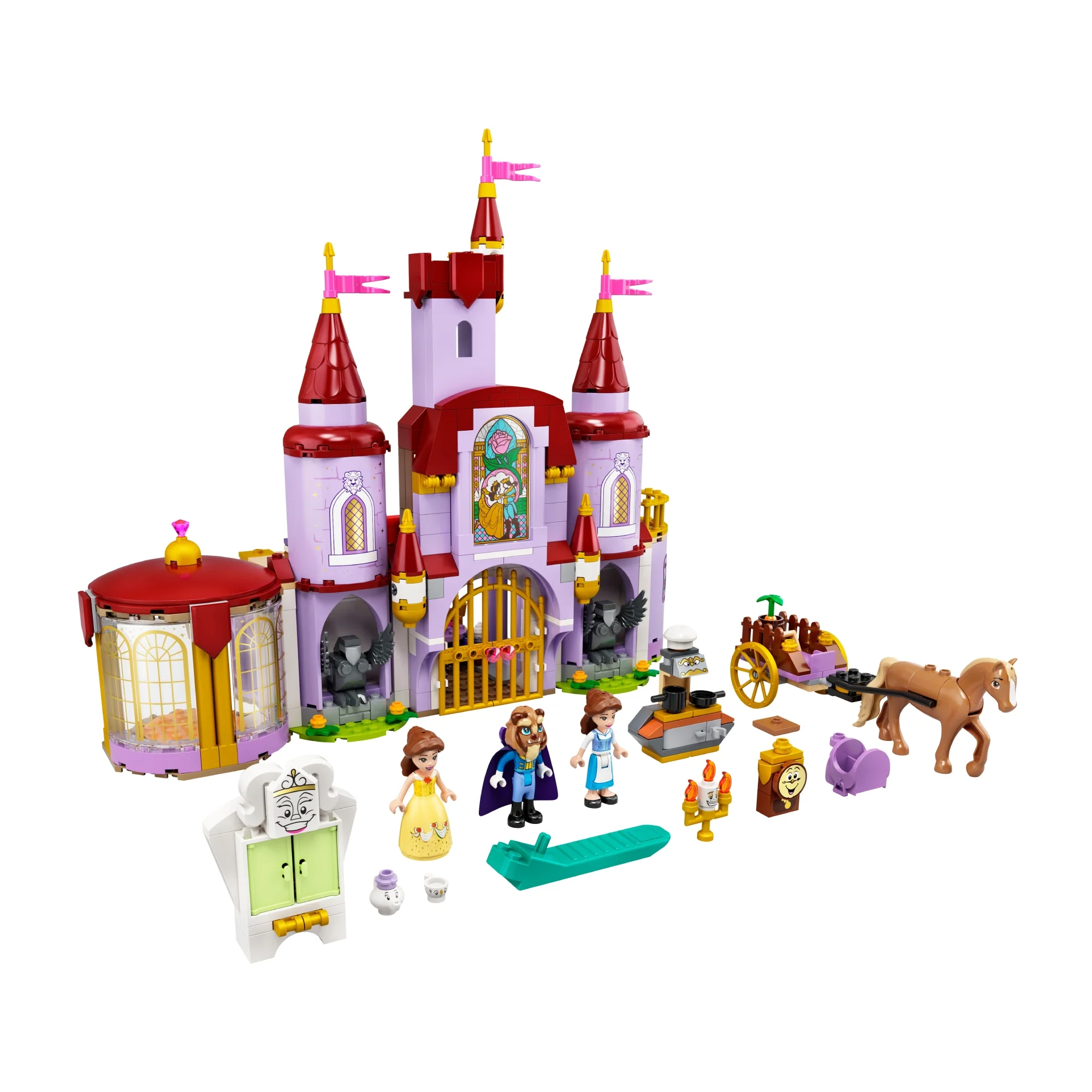 LEGO Disney Belle and the Beast's Castle Building Toy Set (505-Pieces) - Image 2