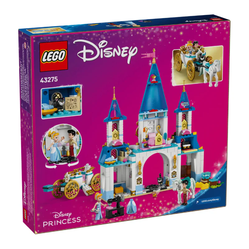 LEGO Disney Princess Cinderella's Castle & Horse Carriage Building Toy Set (596-Piece) - Image 8