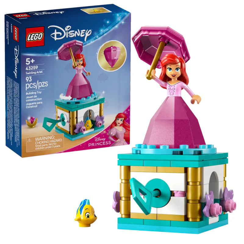LEGO Disney Princess Twirling Ariel Building Toy Set (93-Piece) - Image 4