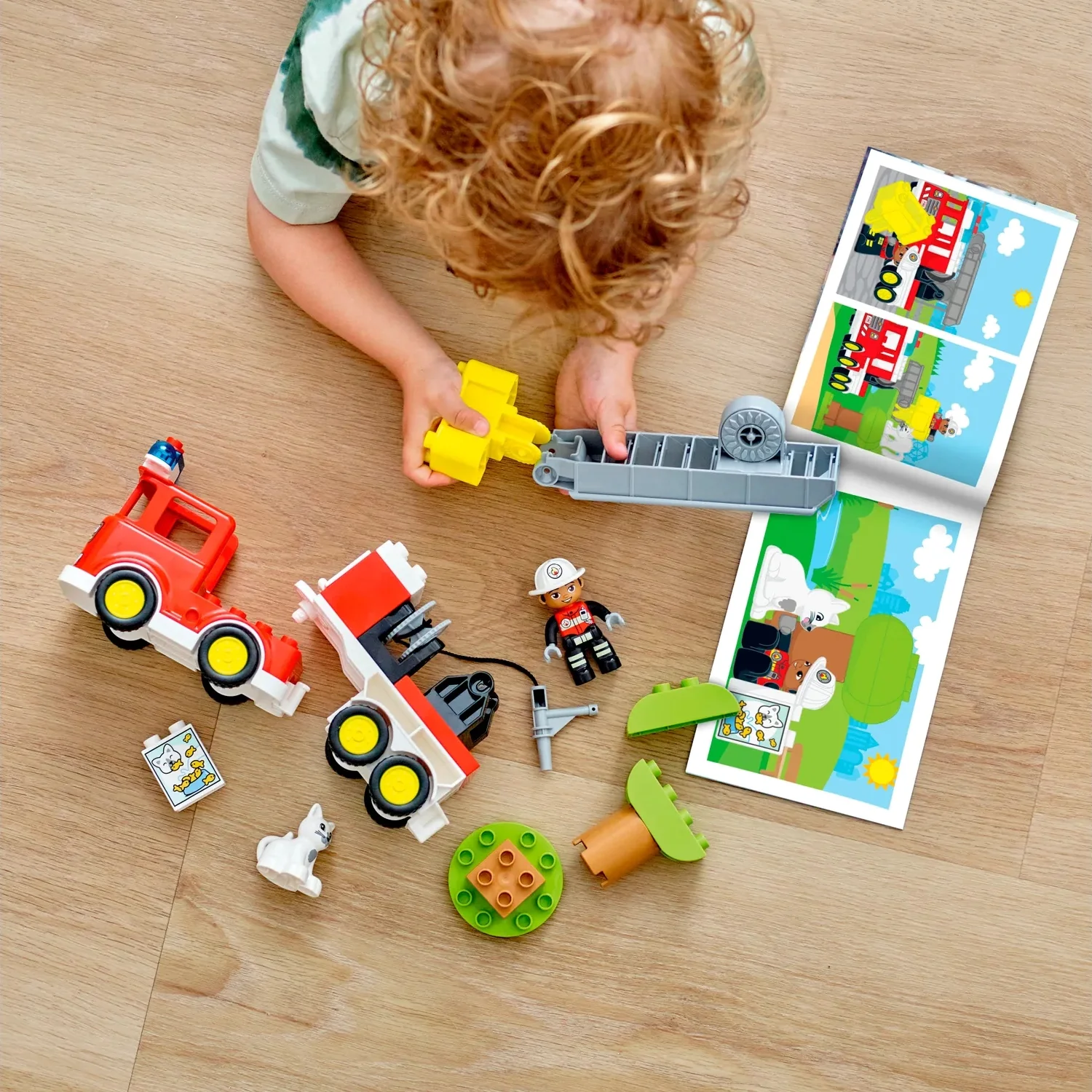 LEGO Duplo Fire Truck Building Toy Set (21-Pieces) - Image 4