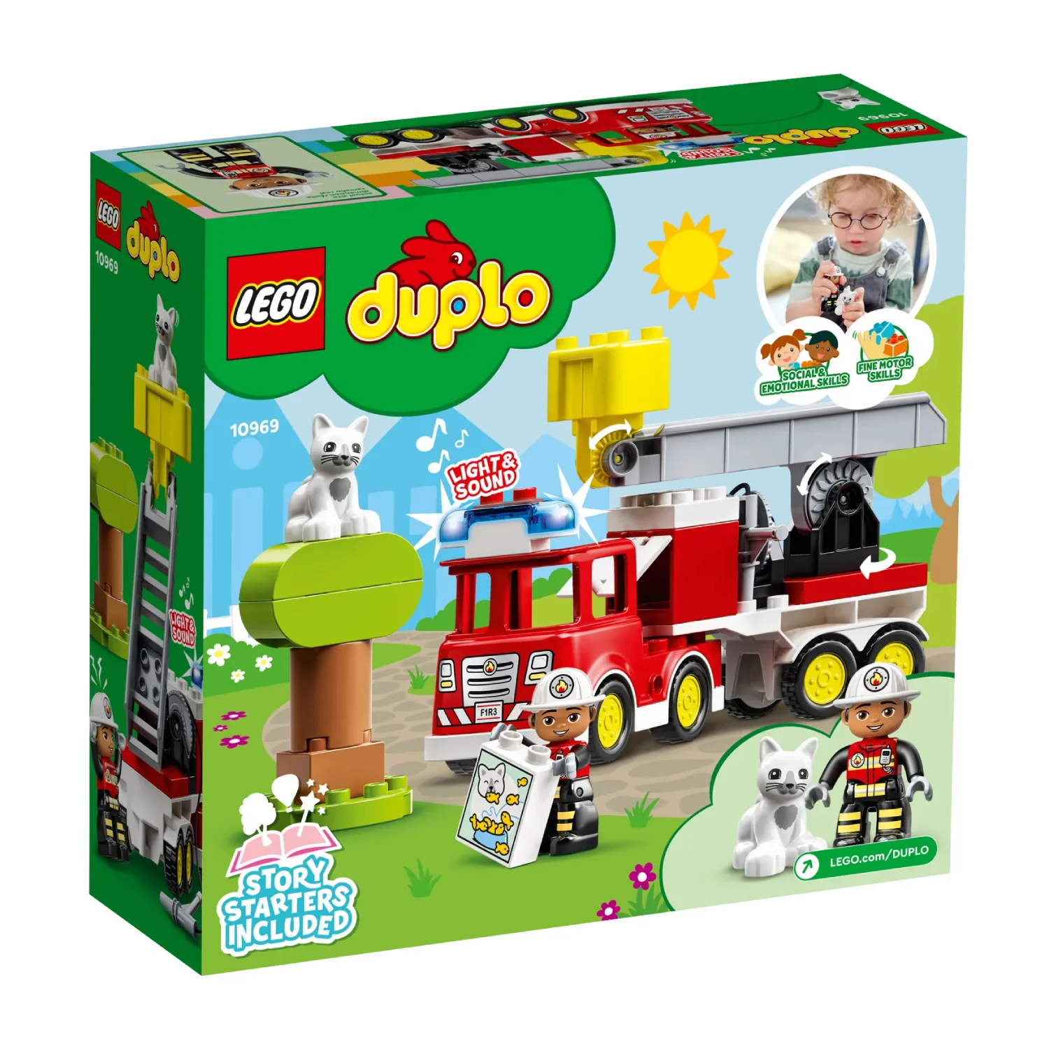 LEGO Duplo Fire Truck Building Toy Set (21-Pieces) - Image 7