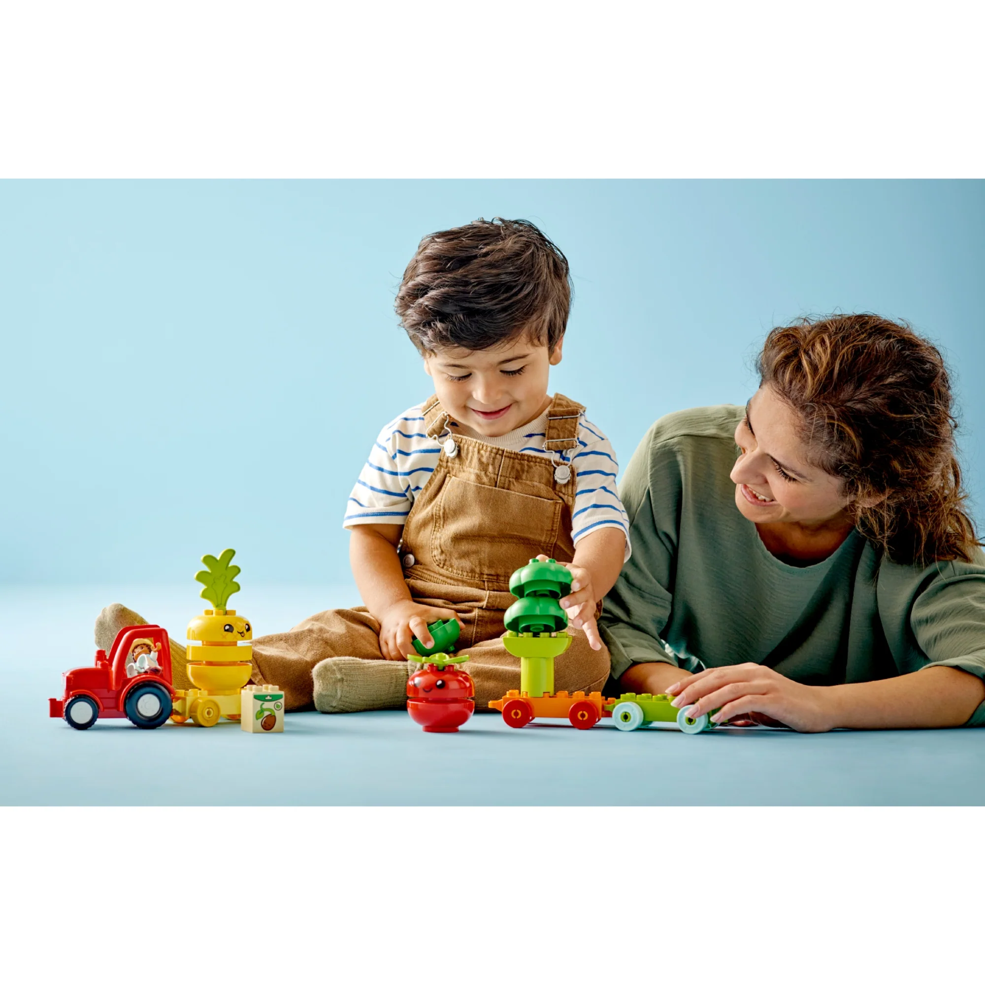 LEGO DUPLO Fruit and Vegetable Tractor Building Toy Set (19-Pieces) - Image 6