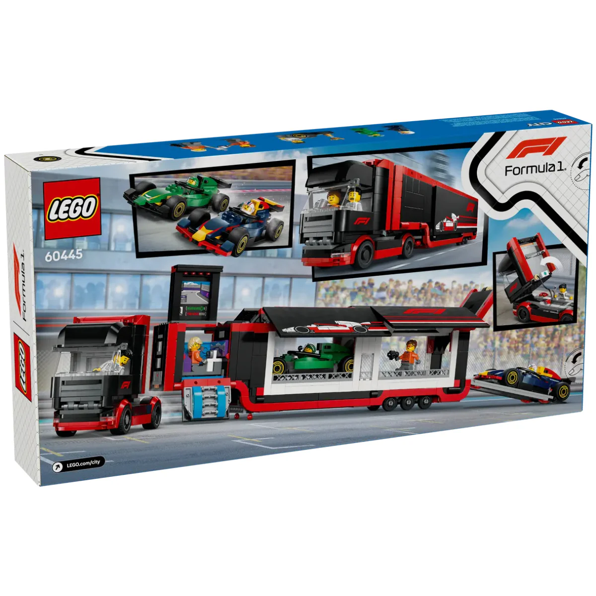 LEGO F1 Truck with RB20 and AMR24 Cars Building Toy Set (1086-Pieces) - Image 7