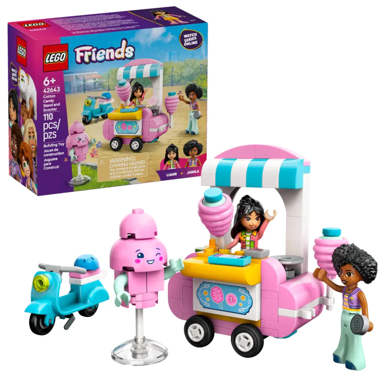 LEGO Friends Cotton Candy Stand Building Toy Set (84-Piece) - Image 6