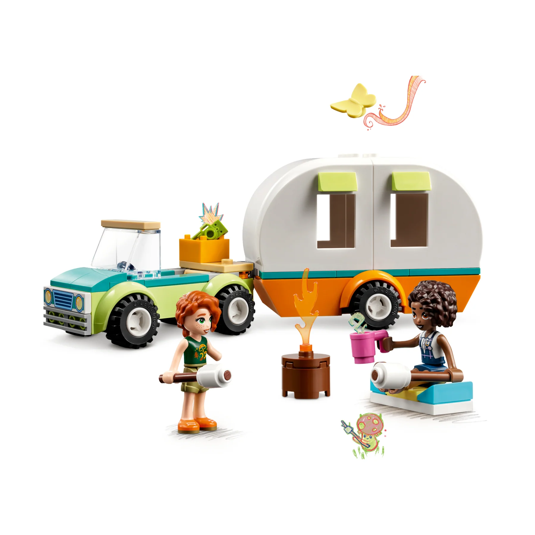 LEGO Friends Holiday Camping Trip Building Toy Set (87-Pieces) - Image 2