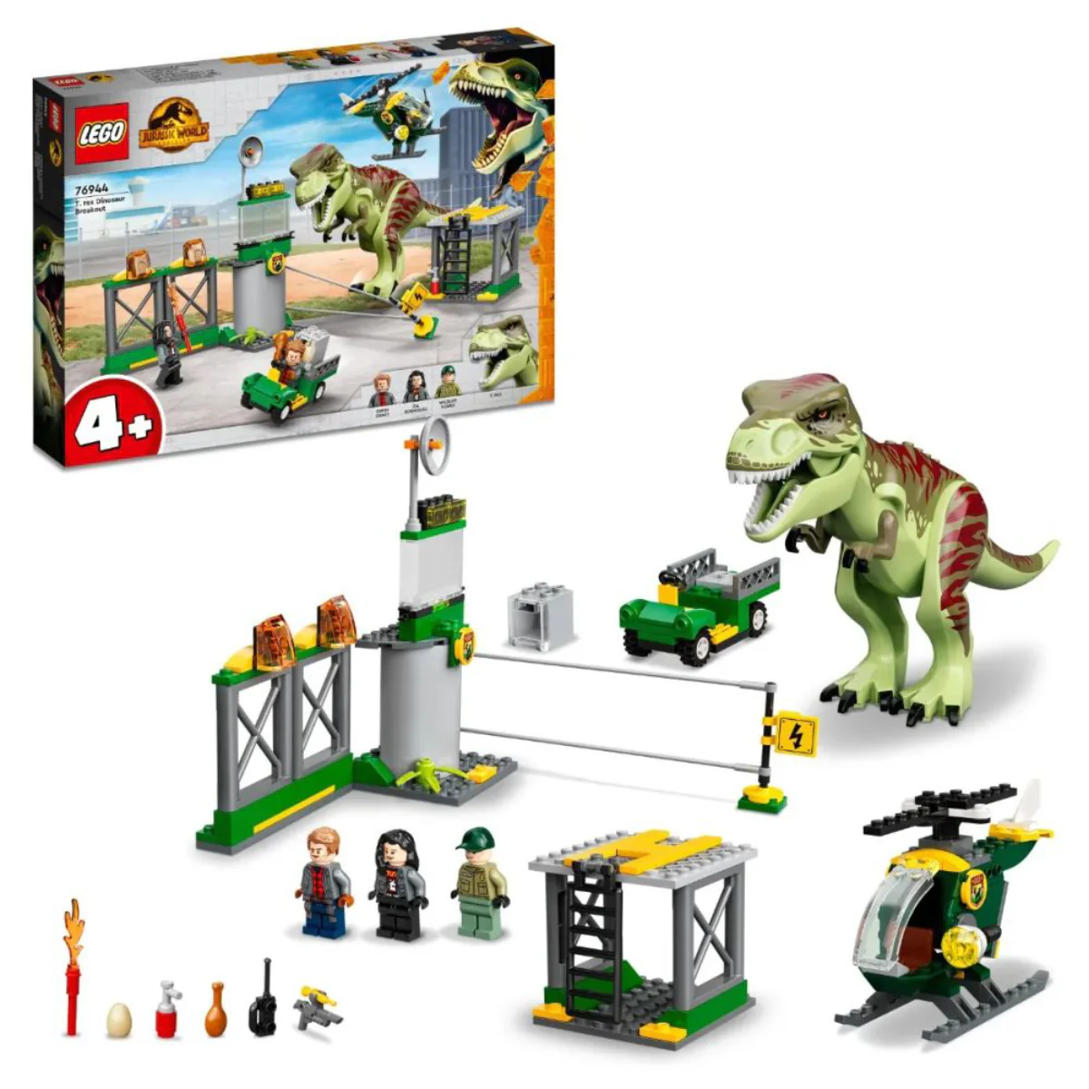 LEGO Jurassic World T. rex Dinosaur Breakout Building Toy Set (140-Pieces) - Image 4