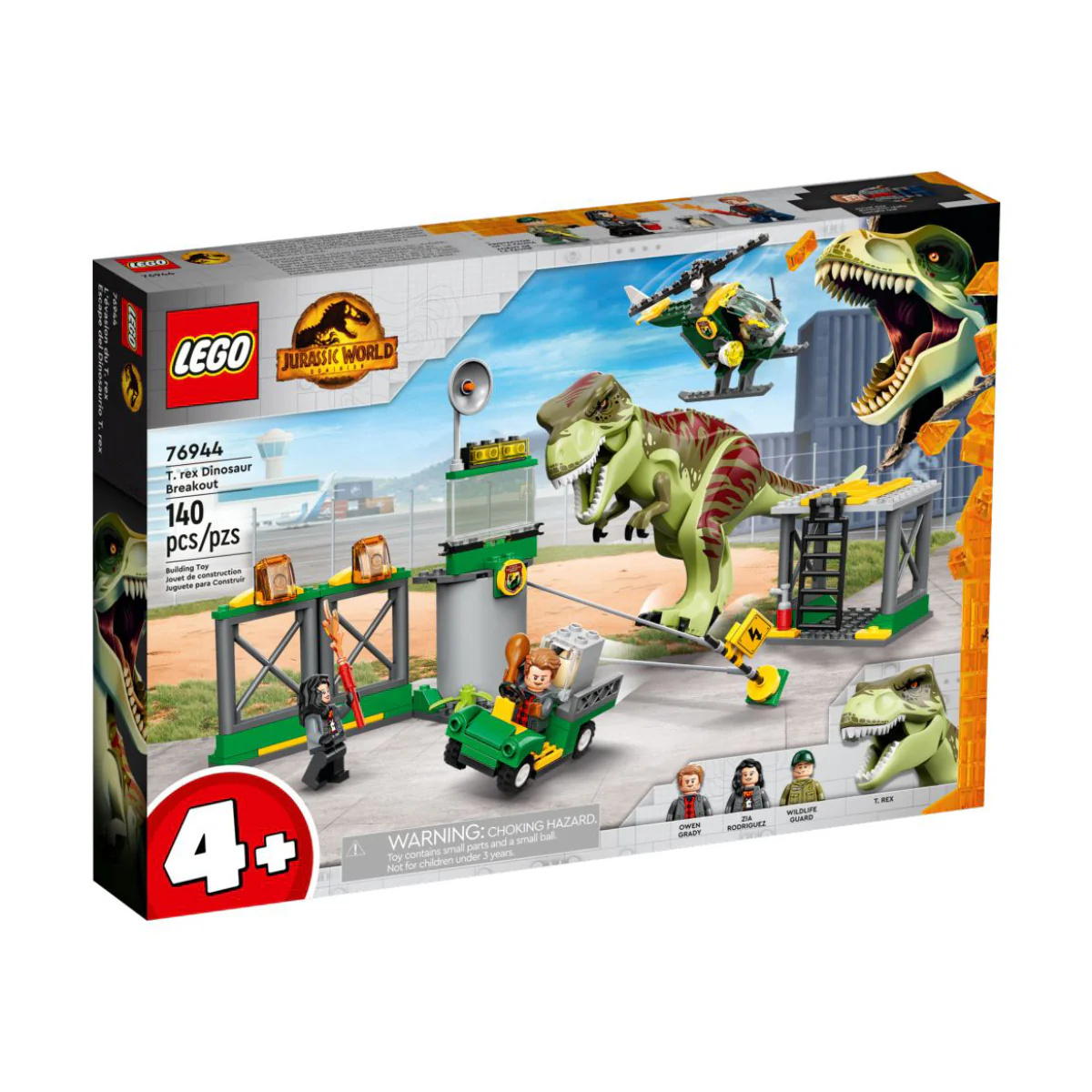 LEGO Jurassic World T. rex Dinosaur Breakout Building Toy Set (140-Pieces) - Image 5